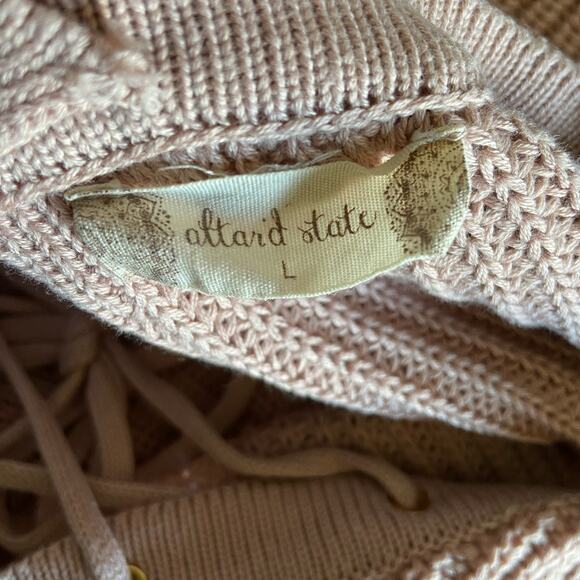 Altar'd State Blush Pink Oversized Comfy Sweater - Women's L - Picture 3 of 5